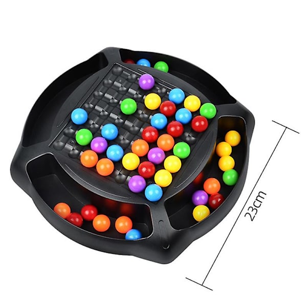 Regnbue Ball Matching Leke Fargerik Morsom Puslespill Sjakkbrett Spill med 48 stk/ 80 stk Fargede Perler for {Db) 48 Particles
