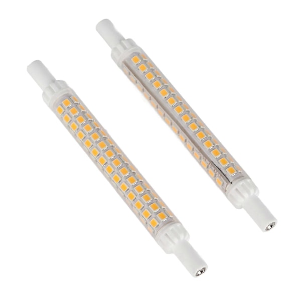 2 stk. R7S 98LED Pære Dobbeltsidig 118mm Dimbar Flomlyskilde Tilbehør Varm Hvit 100?130V_Spesiell Gave [DB]