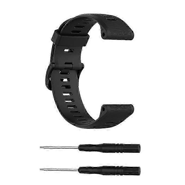 Til Garmin Forerunner 945 Silikone Urrem db Black