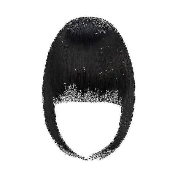 Clip In Hår Bangs Extensions Fransk Hår Bangs Ryddig Hår Bang Hårstykker [db] black