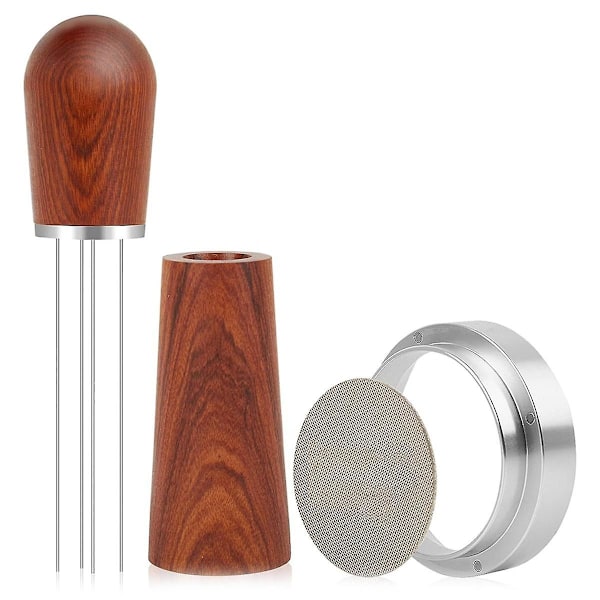 51mm espresson WDT-työkalu, annostelu suppilo ja seulasetti, espressotarvikesarja Barista-setti, kahvi  [dB} Photo Color