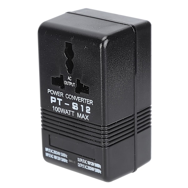 Spänningsomvandlare AC 100v-120v till 220v-240v Steg Upp Buck Strömförsörjningsadapter Transformator 100w db