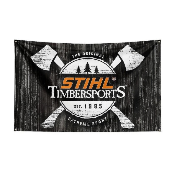 3x5ft Stihl Timbersports Series Flagg Polyester Digital Trykk Banner For Decor DB J0478 120 x 180cm