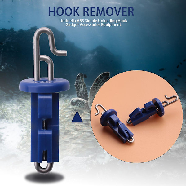 10 stk. Havfiske Splash Down Solo Hook Bait Clips Bait Clip Impact Hook Release Clip Hook Bait Fi [db] blue
