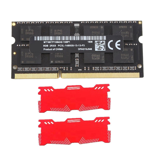 8gb Ddr3 kannettavan tietokoneen RAM-muisti + jäähdytysliivi 1866 MHz Pc3-14900 2rx8 204 Pins 1,35 V Sodimm kannettavan tietokoneen muistimuistiin
