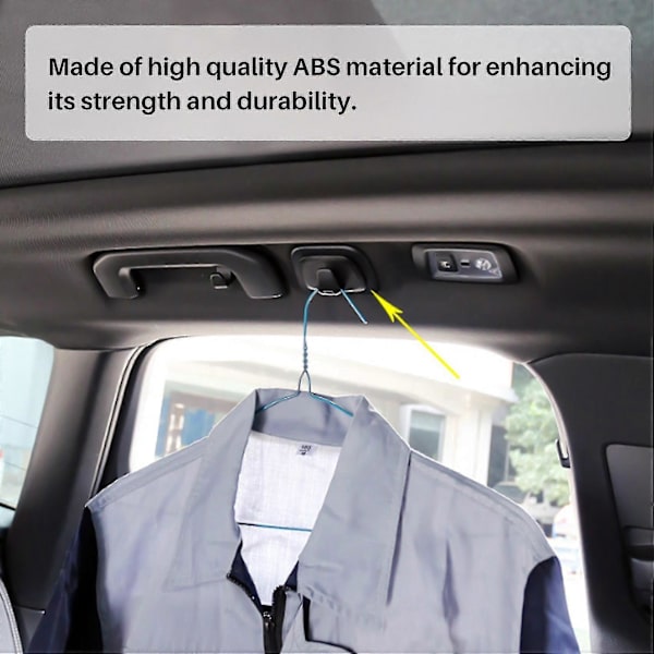 2 st svarta ABS takkrokar klädhängare trim för Volvo V90 S90 Xc40 Xc60 Xc90 20 db