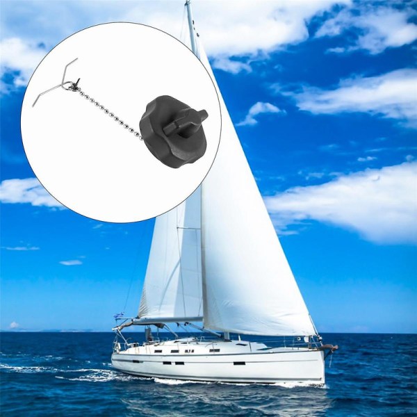 Bränsletanklock för Yamaha och locket för hidea 2.5F 3.5F 4F 2-takts 4HP 3.5HP 6HP [DB] black