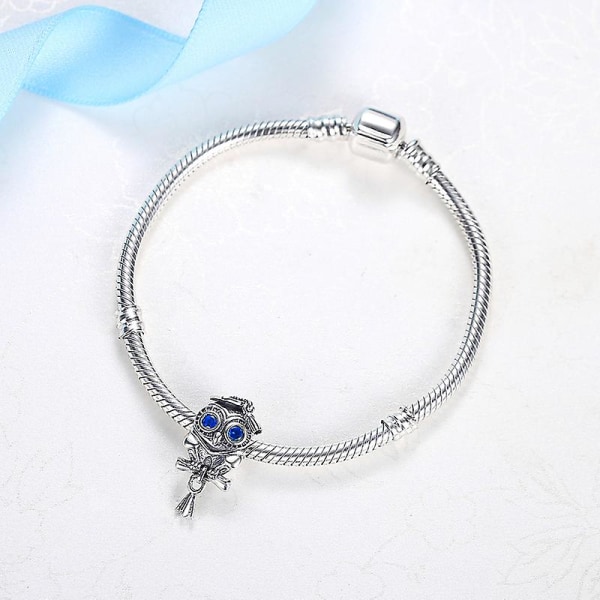 925 Sterling Silver Charms Pärlor Födelsedag Examen Jubileum Charm Passar Pandora Armband Present Diy Smycken För Kvinnor DB 8