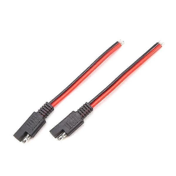 10 stk. 15 cm SAE 2-pin hurtigstik afbryderstik [DB]