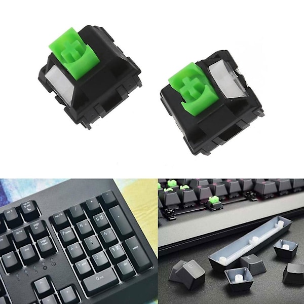 Gaming Keyboard Switches til Razer Blackwidow Elite RGB Grøn Akse Switch [Db]