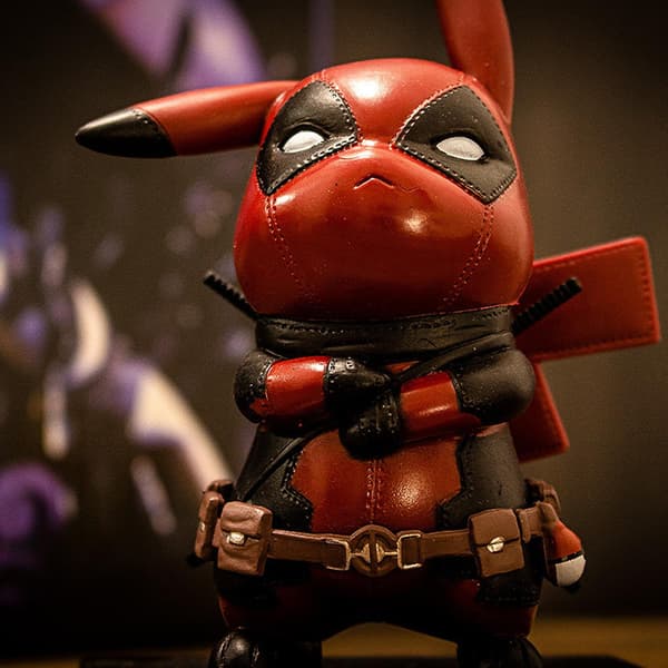 Model Toy Cos Deadpool Pikachu Actionfigur Simulation PVC Tegneserie Samleobjekt Displayform til skrivebord Db A