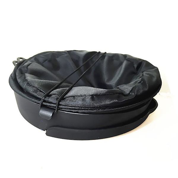 Bilsopkorg, hopfällbar popup-vattentät väska, papperskorg, soptunna (1-pack, svart)