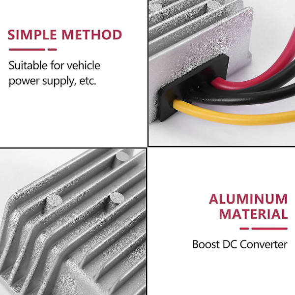 12V till 24V 15A 360W DC-DC-omvandlare 360W DC-omvandlare db As shown