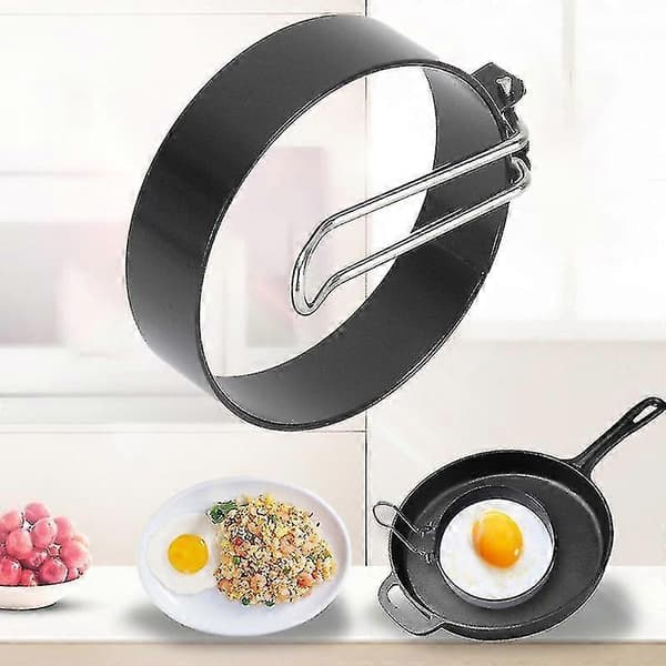 2-pakning eggring, non-stick eggringer, posjerte eggringer, eggstekeringer [DB]