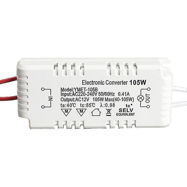105W 12V Halogenlampa LED Elektronisk Transformator Strömförsörjning Driver [Db]