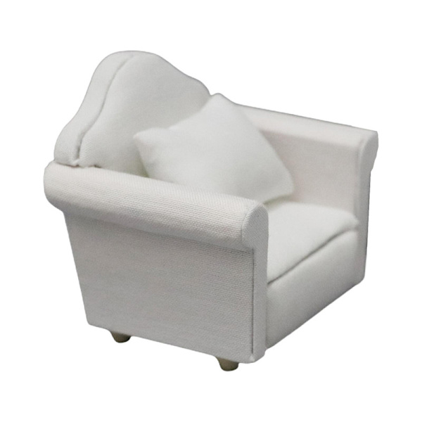 Miniatyr fåtölj soffa & kudde bakning dessert dekor barn gynna present DB 6