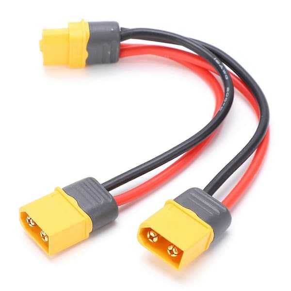 2 XT60 Han til 1 XT60 Hun Stik - Kompatibel Adapter [DB]