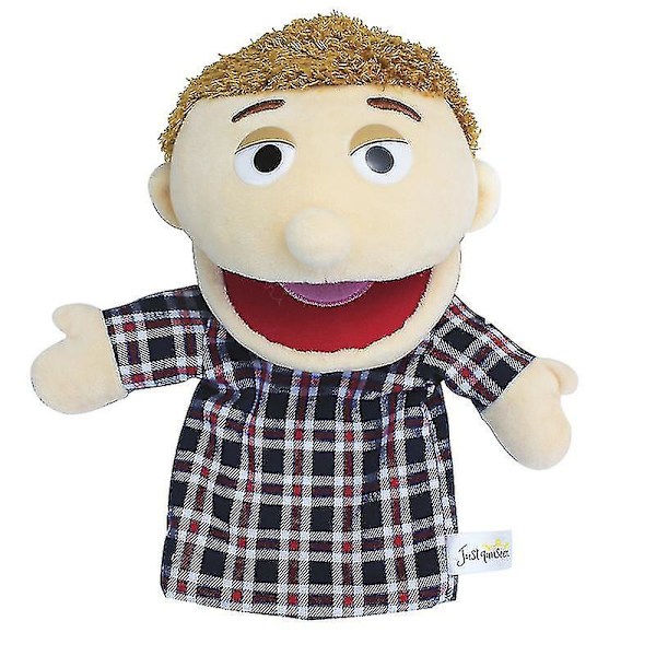 Jeffy Hand Puppet Cartoon Plysch Leksak Fylld Docka Mjuk Figur Sovande Kudde Pedagogisk Leksak Playhouse Barn Barn Bebis Present DB 30cm C