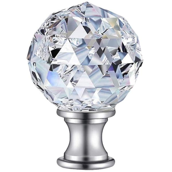 Crystals Decor Glass Finial Kattovalo Cap Finial Decorative Finial Shades Lattia s DB Silver 4.50X2.80X2.80CM