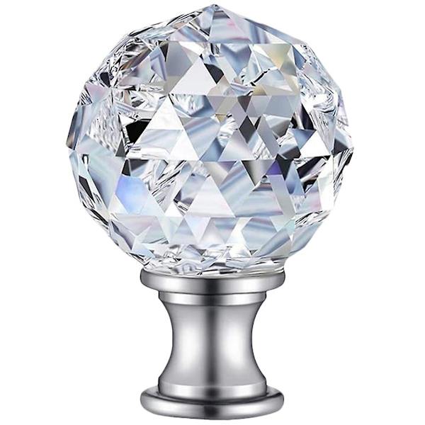 Kristallien koristelasi  Finial kattovalaisimen korkki Finial koristeellinen  Finial  Varjostimet Lattia s DB Silver 4.50X2.80X2.80CM