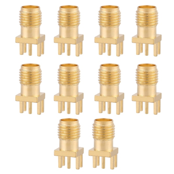 SMA Honkontakt Basuttag Chassimontering 50 Ohm RF-kontakter (10st) [db]