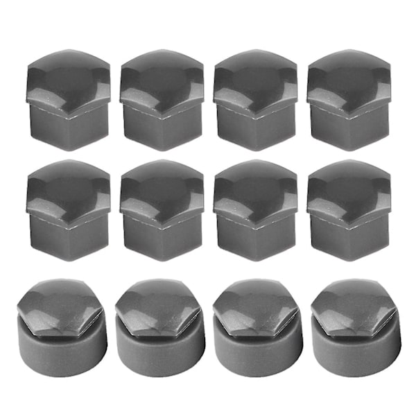 20 stk. 17 mm Møtrik Bilhjul Auto Nav Skrue Beskyttelse Tyverisikring Dæk Kapsel {Db} Gray