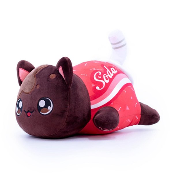 Aphmau Meow Meows Plysch Aphmau Plyschleksaksdocka Present för barn 25 cm [DB] Cola cat