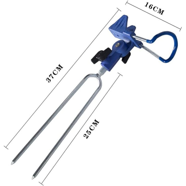 2 stk. fiskestangsholder, 360° justerbar rustfrit stål fiskestangsholder, stangsholder til kystfiskeri, strandfiskeri, flodfiskeri
