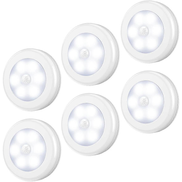 6-pak LED Bevægelsessensor Natlys DB