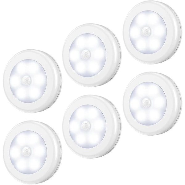 6-pakks LED Bevegelsessensor Nattelys DB