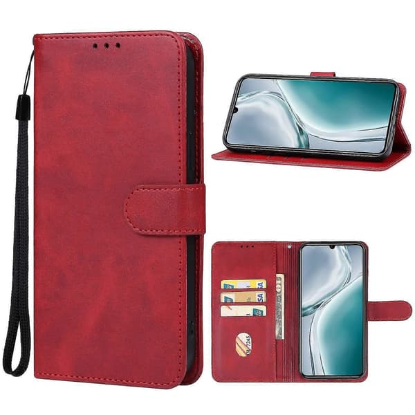 Lærtelefondeksel til OUKITEL C50 [DB] Red