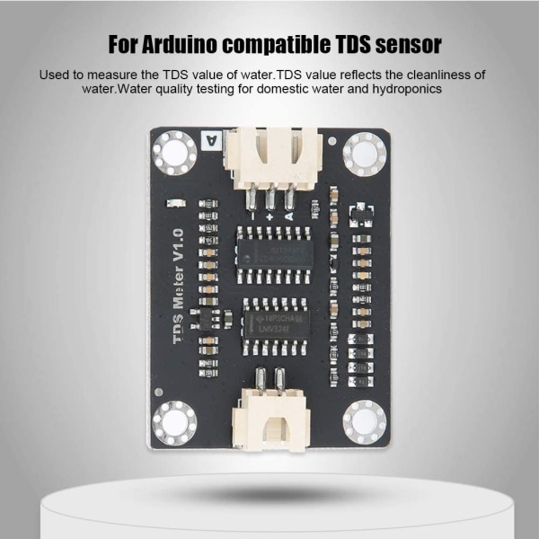 Analog TDS-sensor med Arduino-kort, TDS-mätare (Total Dissolved Solids) Vattenkvalitetstestkit