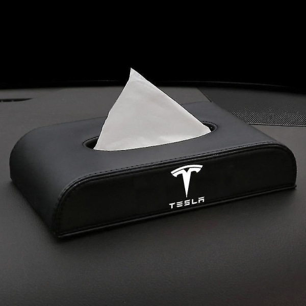 Ansiktsvävnadshållare för Tesla Model 3 Model Y papper multifunktionell vävnadslåda db