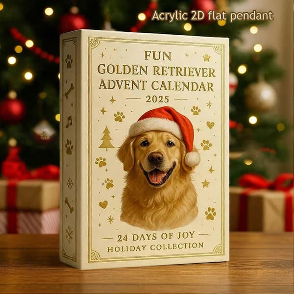 Retriever hund julekalender for nedtelling til jul A