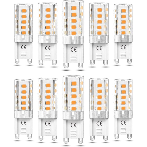 10 stk. G9 LED Pære Dæmpbar 5W Varm Hvid 3000K G9 LED Pærer Halogen Ækvivalent 50W AC110/220V [Energiklasse F] [db]