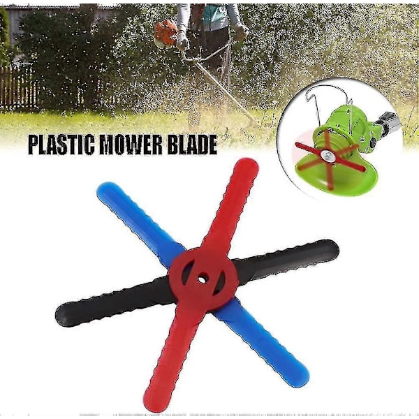 Plastkantklipparblad, 10 st, ersättning för sladdlös grästrimmer verktygsset svart db