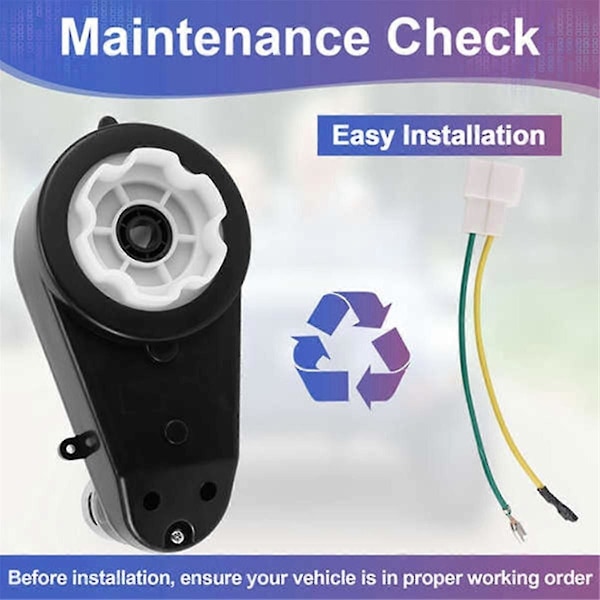 24v 40000rpm 2 stk. rs555 dc-motorer for fjernstyrte leker, barnebilhjul [DB] Black