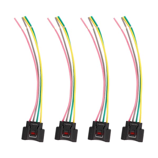 4 stk. tændspole pigtail stik ledningsnet sæt 4 ben udskiftning til Camry Corolla Highlander Rav4 [DB]
