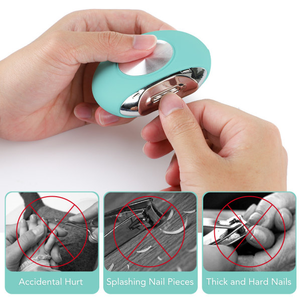 Baby elektriska nagelklippare Automatisk nageltrimmer nagelfil manikyrverktyg