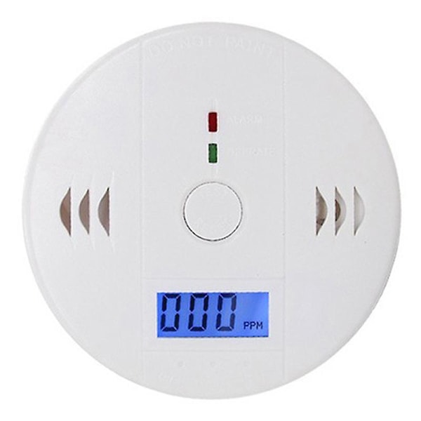 LCD Kolmonoxiddetektor CO-detektor Förgiftningsgassensor Övervakning Alarm Set Shytmv [DB] One Size