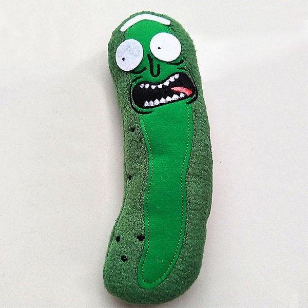 Söt Pickle Rick 20cm Plyschdocka Rolig Mjuk Kudde Ansikte Plyschdocka [DB] 1PC