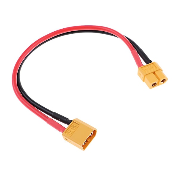 2-pack XT60/XT-60 Han- till Honkontakt Förlängningskabel Silikontråd [DB]