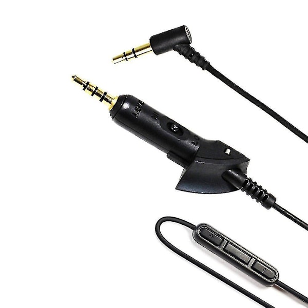 För Bose Quietcomfort 15/qc15 Qc2 Hörlurskabel Ljudkabel Kabel Dubbel 3.5mm Aux-kabel (Storlek: Med knappar) db