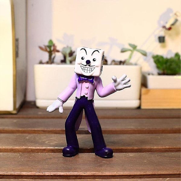 6 stk Cuphead Figurer Leke Samleobjekt Modell Minifigurer Hyllepynt Borddekorasjon Gave For Fans Barn [DB]