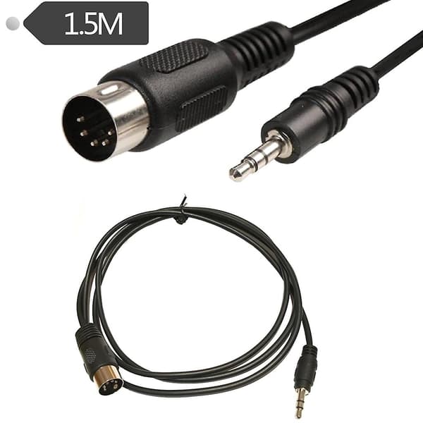 Professionel 3,5 mm til 5-polet DIN-kabel til MIDI-lydudstyr Tilbehør [DB]
