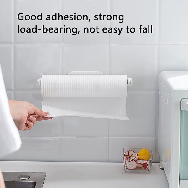 Køkkenopvaskeklud Lazy Rag Roll Paper Hanger Papirhåndklæde Opbevaringsstativ (hvid)