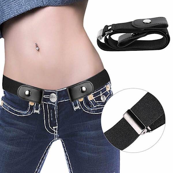 Spenne Elastisk Spenne Usynlig Elastisk Belte Jeans Ingen Bulge Problem