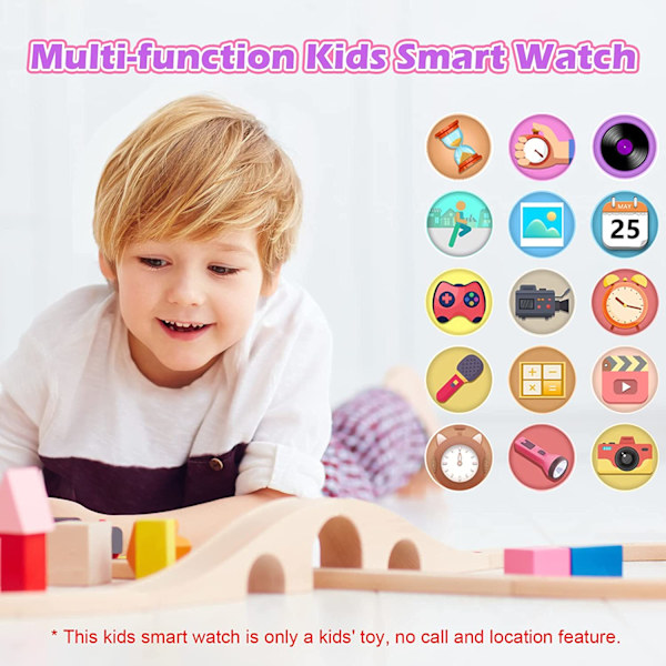 Smartwatch til børn, live life gaming smartwatch med kamera, musikafspiller, fitness tracker ur