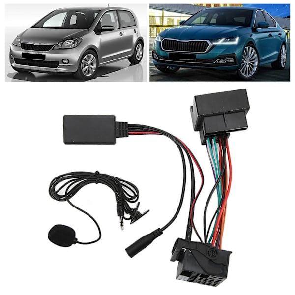 Bluetooth 5.0 AUX-kabel til bilstereoadapter, erstatning for RCD310 RCD510 RNS510 med strømledning { DB}