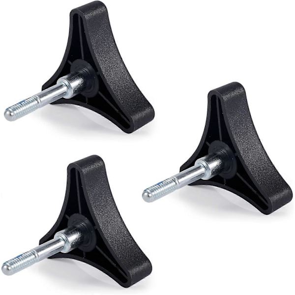 3 st Rollator Gåram Delar, Aluminium 3-punkts Knopp Ersättningsdel Universal för [DB]